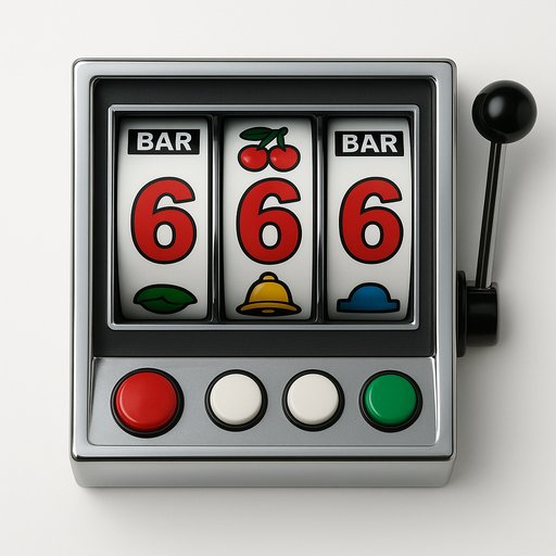 666P Slot machine close-up